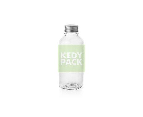 Bouteille vide transparent + couvercle