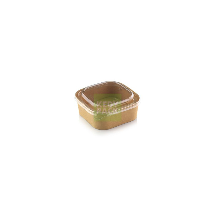 Boîte Carrée Carton, couvercle PET
