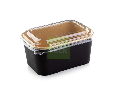 Boîte Rectangulaire, couvercle PET