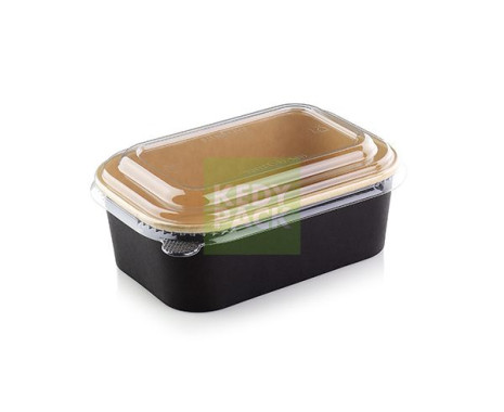 Boîte Rectangulaire, couvercle PET