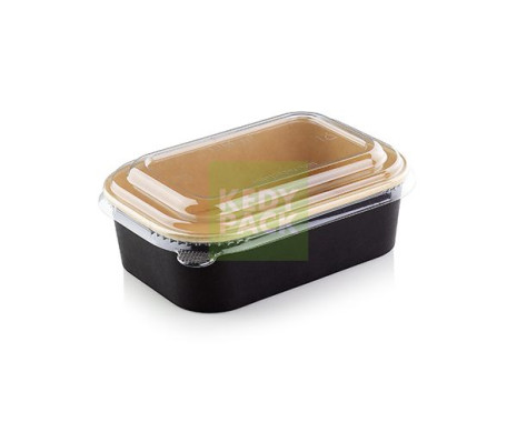Boîte Rectangulaire, couvercle PET