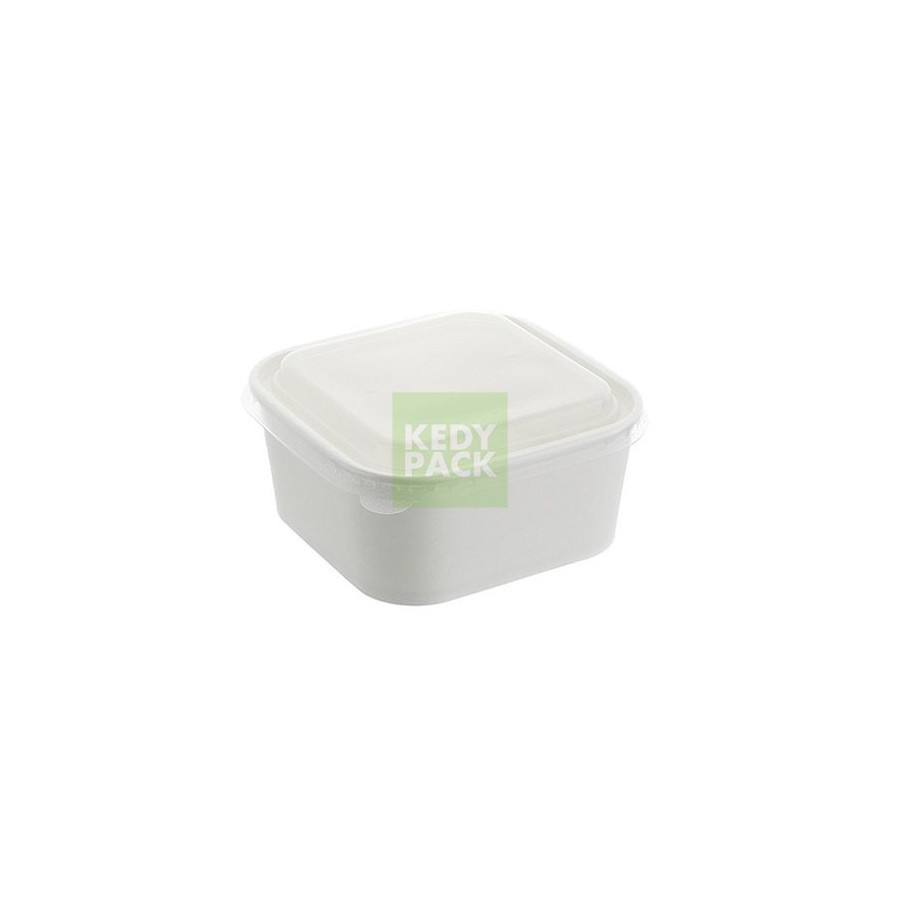 Boîte en Carton+couvercle PP-BLANC