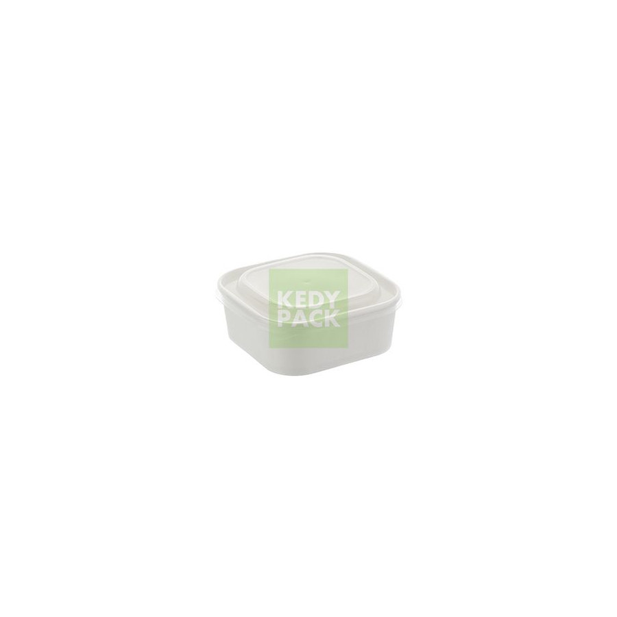 Boîte en Carton+couvercle PP-BLANC