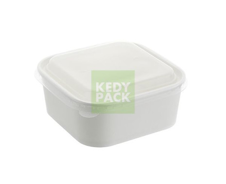 Boîte en Carton+couvercle PP-BLANC