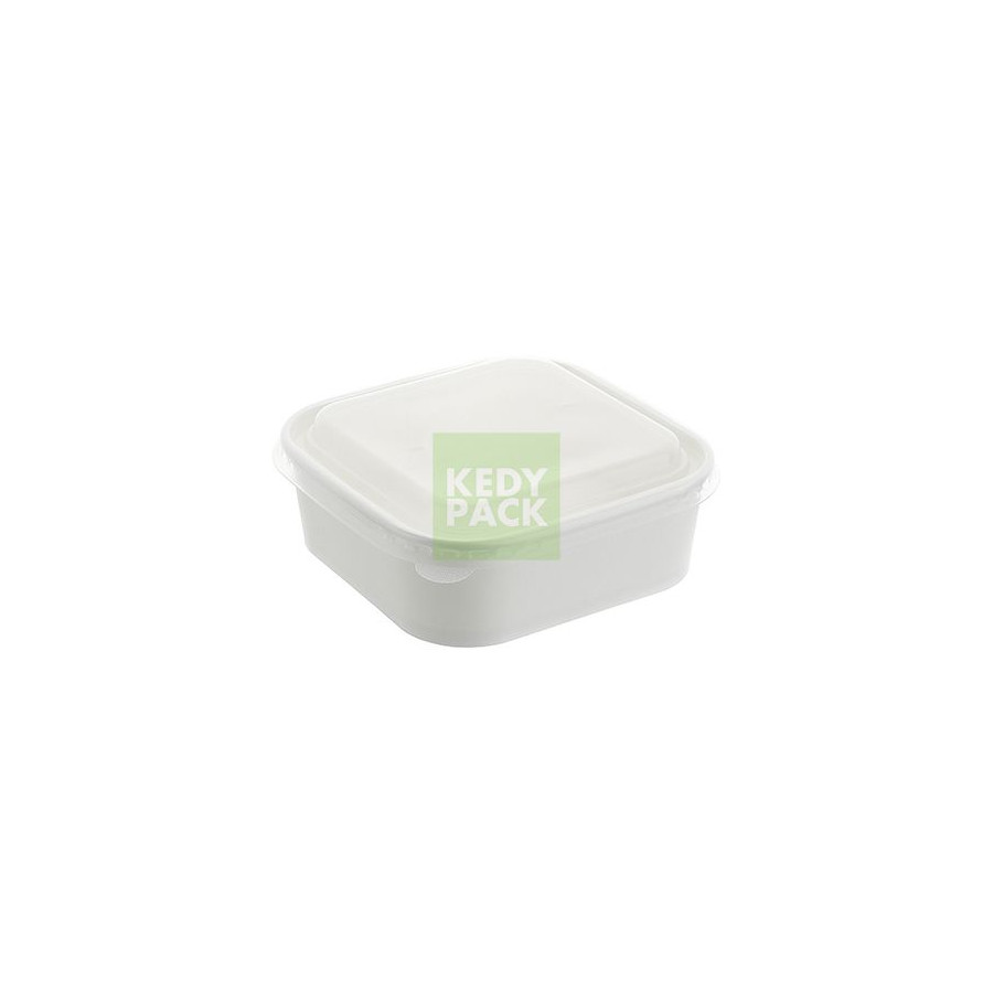 Boîte en Carton+couvercle PP-BLANC