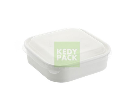 Boîte en Carton+couvercle PP-BLANC