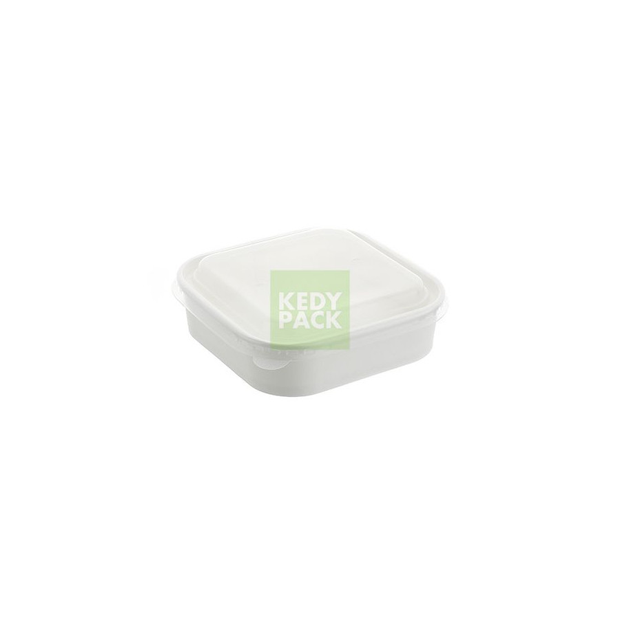 Boîte en Carton+couvercle PP-BLANC