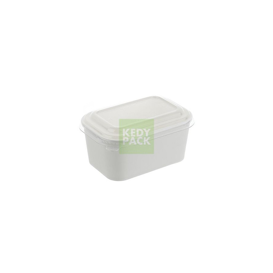 Boîte Blanche + couvercle PET