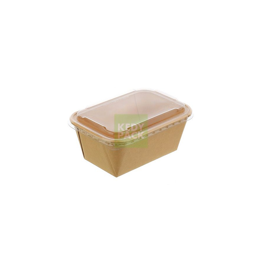 Barquette rect. carton kraft PET Barquette rect. carton kraft PET