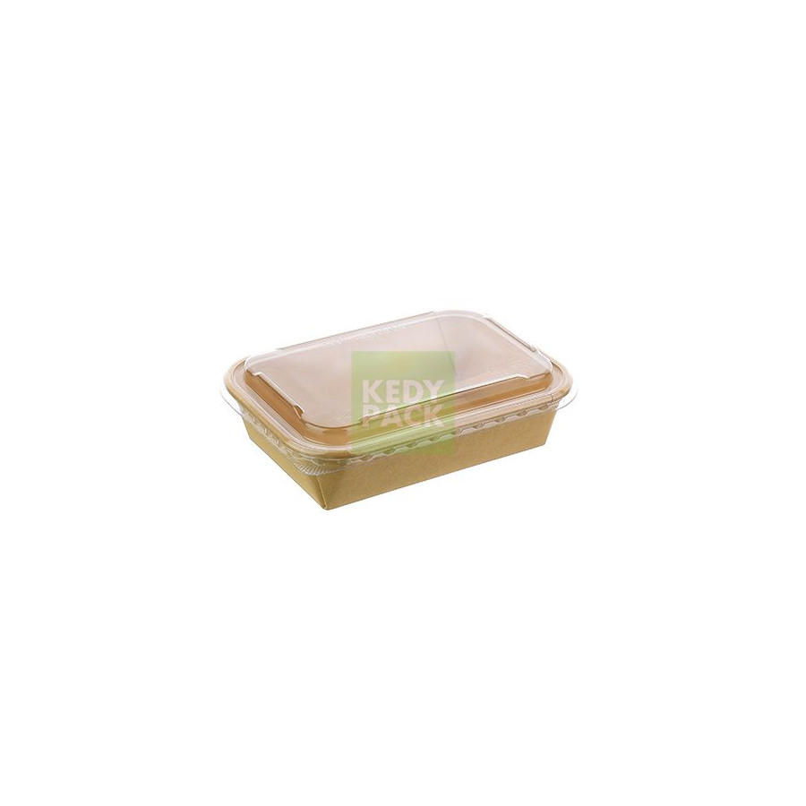 Barquette rect. carton kraft PET Barquette rect. carton kraft PET