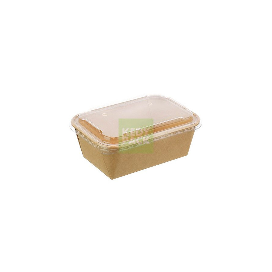 Barquette rect. carton kraft PP Barquette rect. carton kraft PP