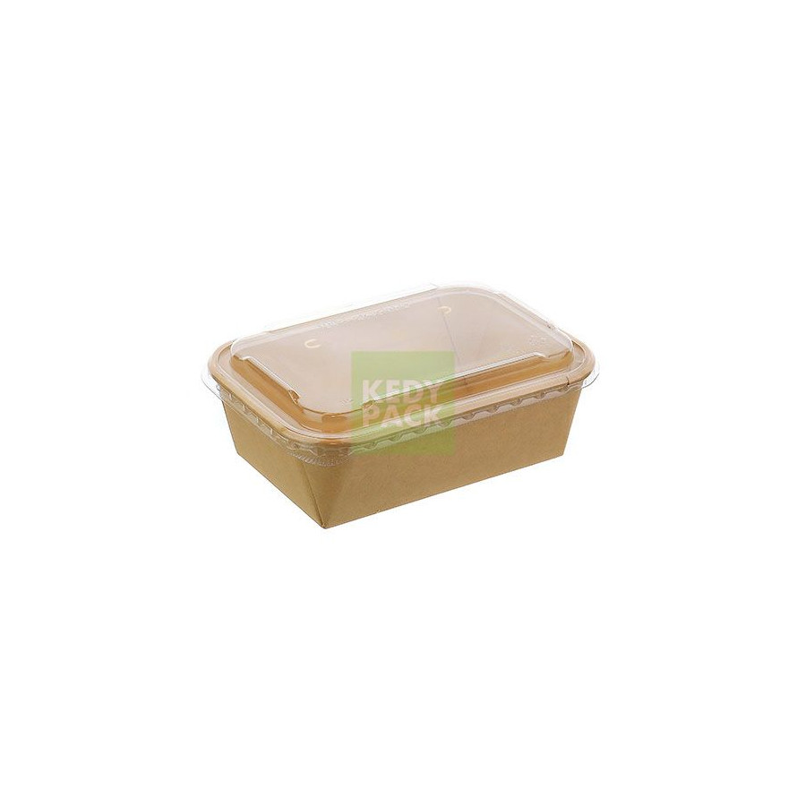 Barquette rect. carton kraft PP Barquette rect. carton kraft PP