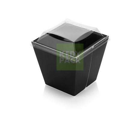Boîte Diamant  carton noire PET