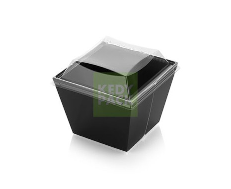 Boîte Diamant  carton noire PET