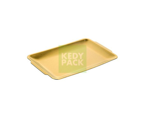 Plateau de présentation en inox doré