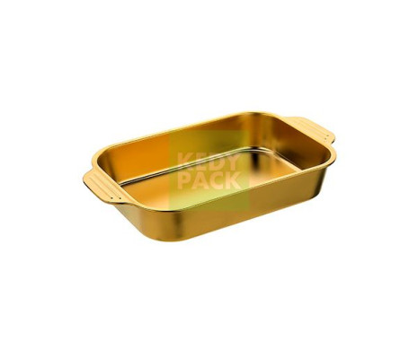 Plat en Inox  OR avec Poigné