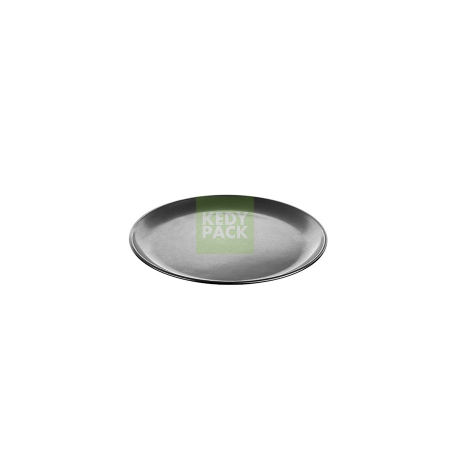 Bol et Assiette plat en inox mat usé Bol et Assiette plat en inox mat usé