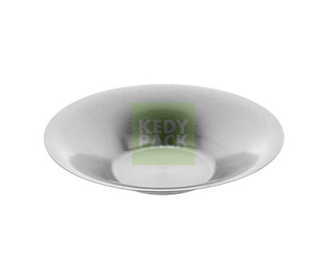 Assiette Creuse en inox usé vintage