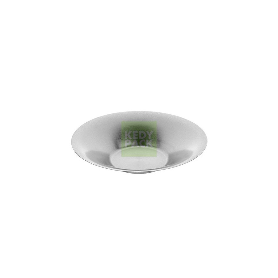 Assiette Creuse en inox usé vintage