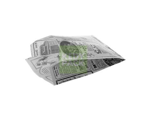 Sachet en papier imprimé journal