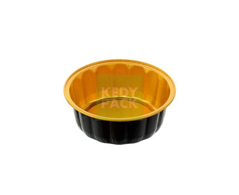 Moule rond en aluminium rond noir