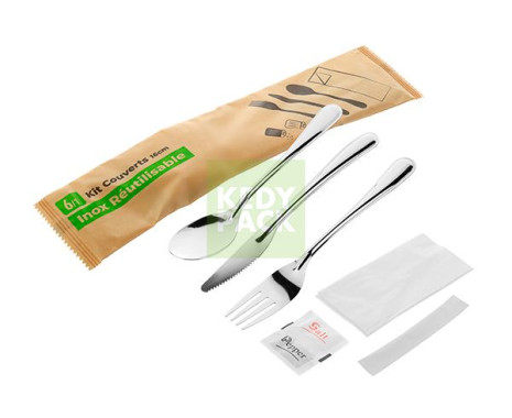 Kit couvercle  inox réutilisable