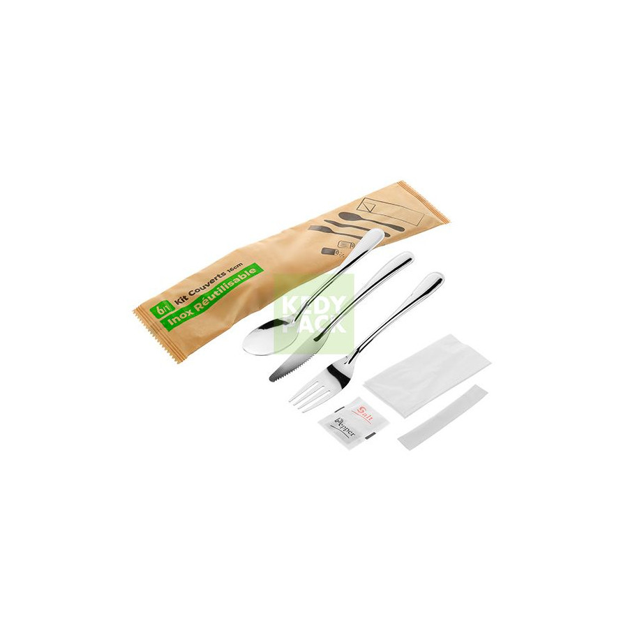 Kit couvercle  inox réutilisable