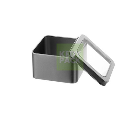 Boite inox avec fenetre transparent