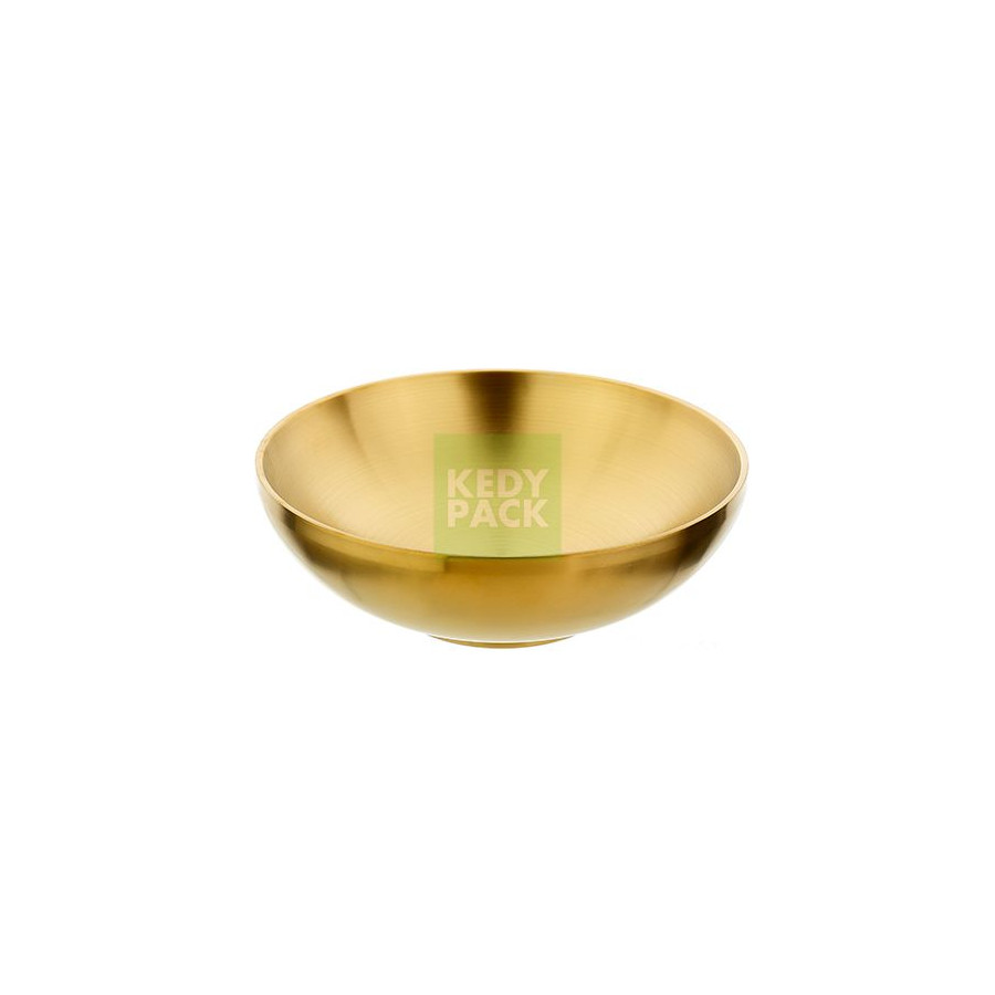 Bol inox Double Epaisseur doré