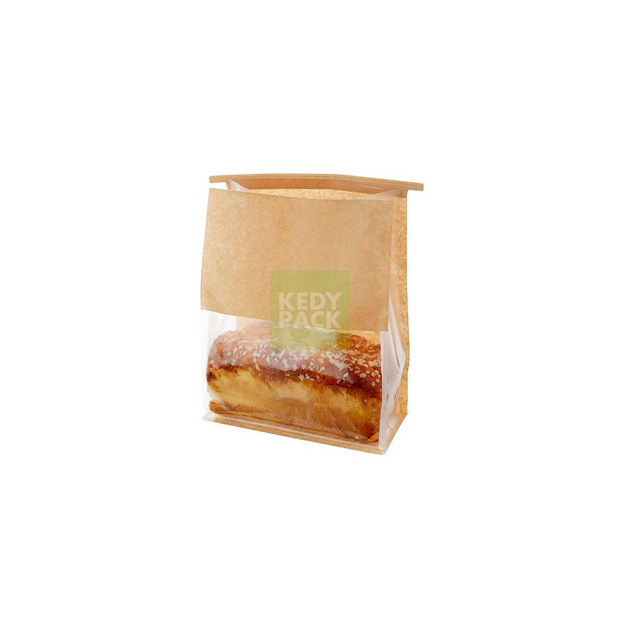 Sachet avec Fenêtre et fermeture kraft