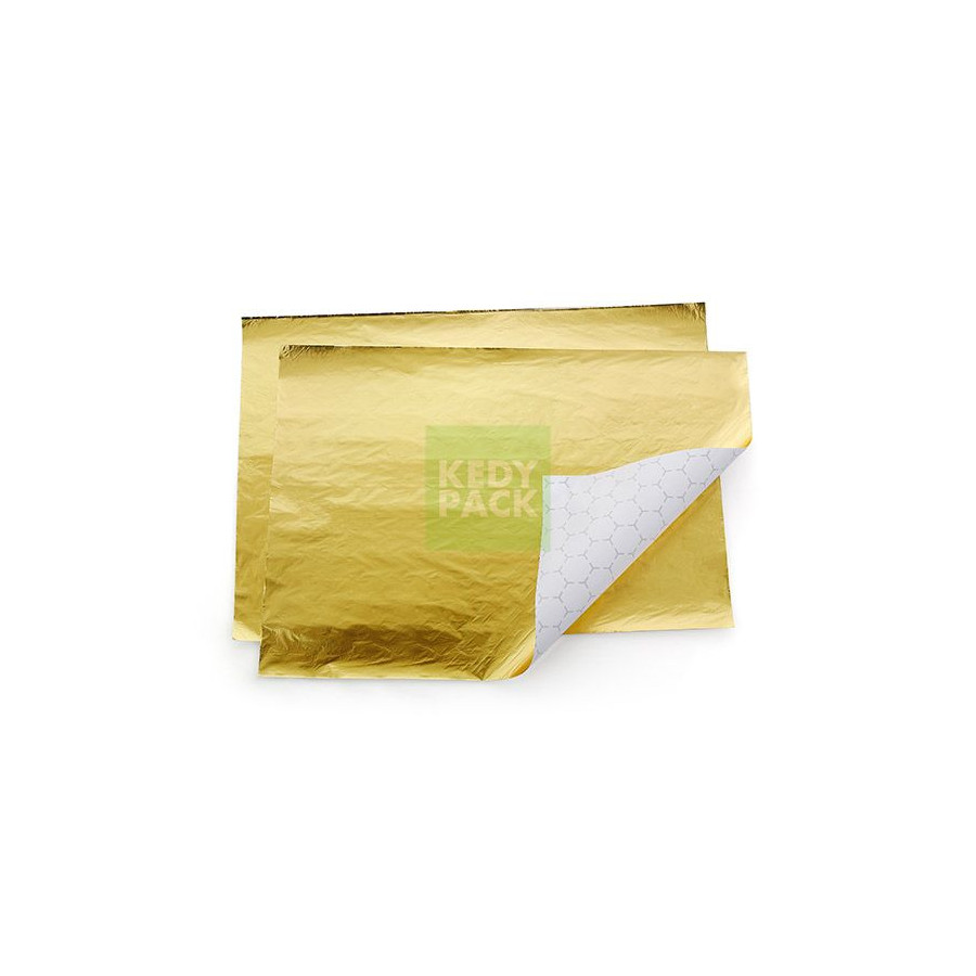 Papier Ingraissable Imprimé Doré