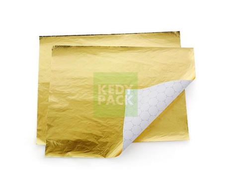 Papier Ingraissable Imprimé Doré