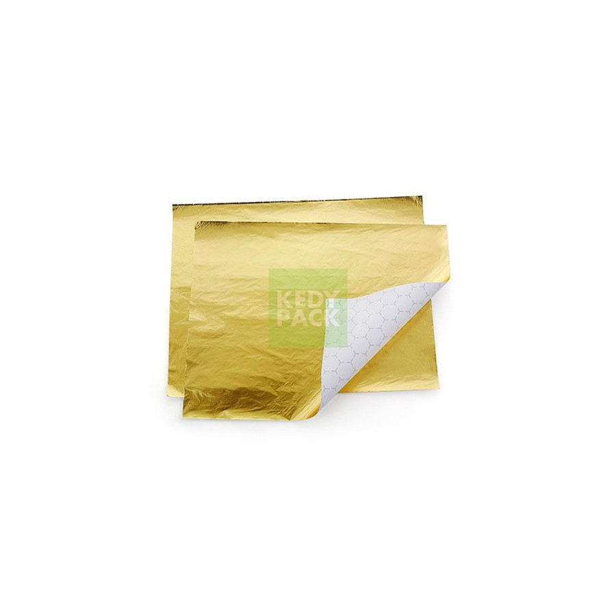 Papier Ingraissable Imprimé Doré