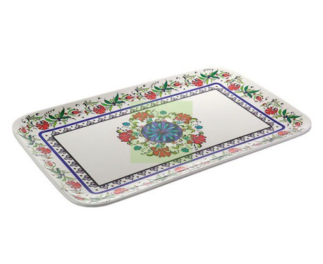Plateau motif fleuri LA MAMA
