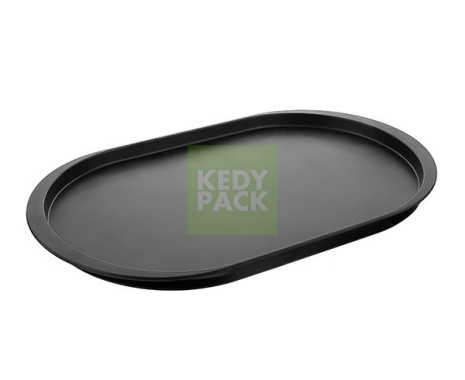 Plateau Oval en Mélamine noir