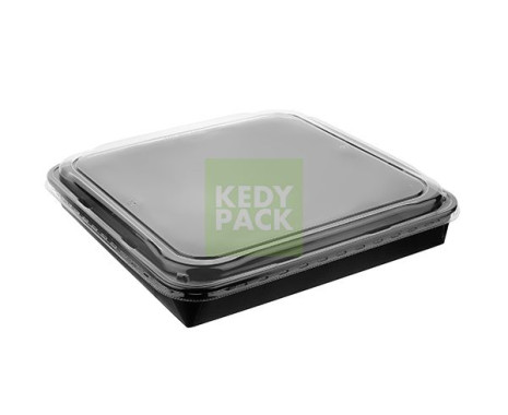 Plateau caré en carton NOIR