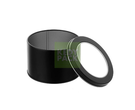 Boite inox avec fenetre transparent