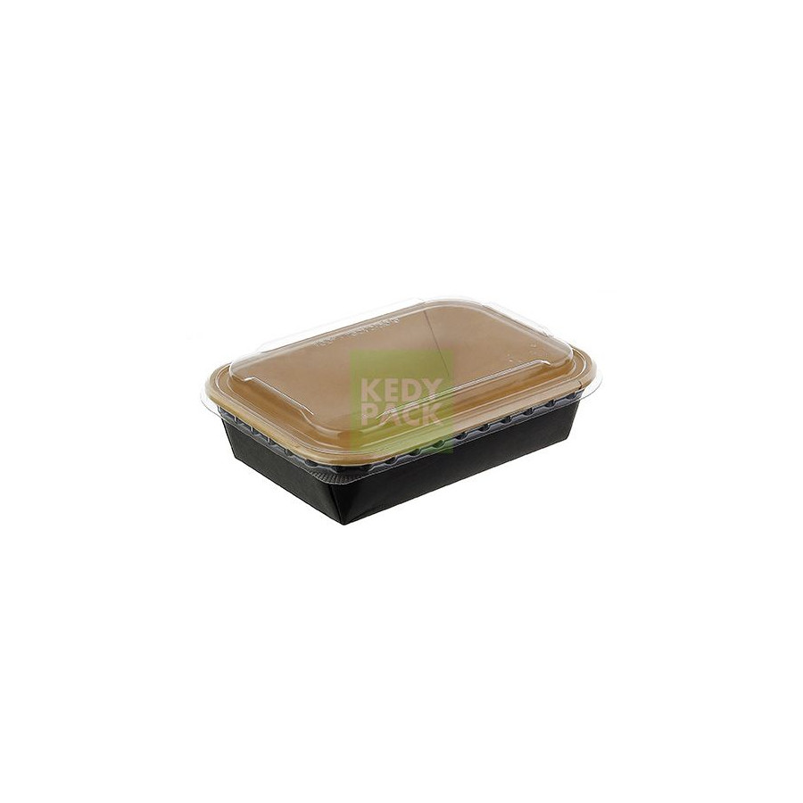 Barquette rect. carton NOIR PET Barquette rect. carton NOIR PET