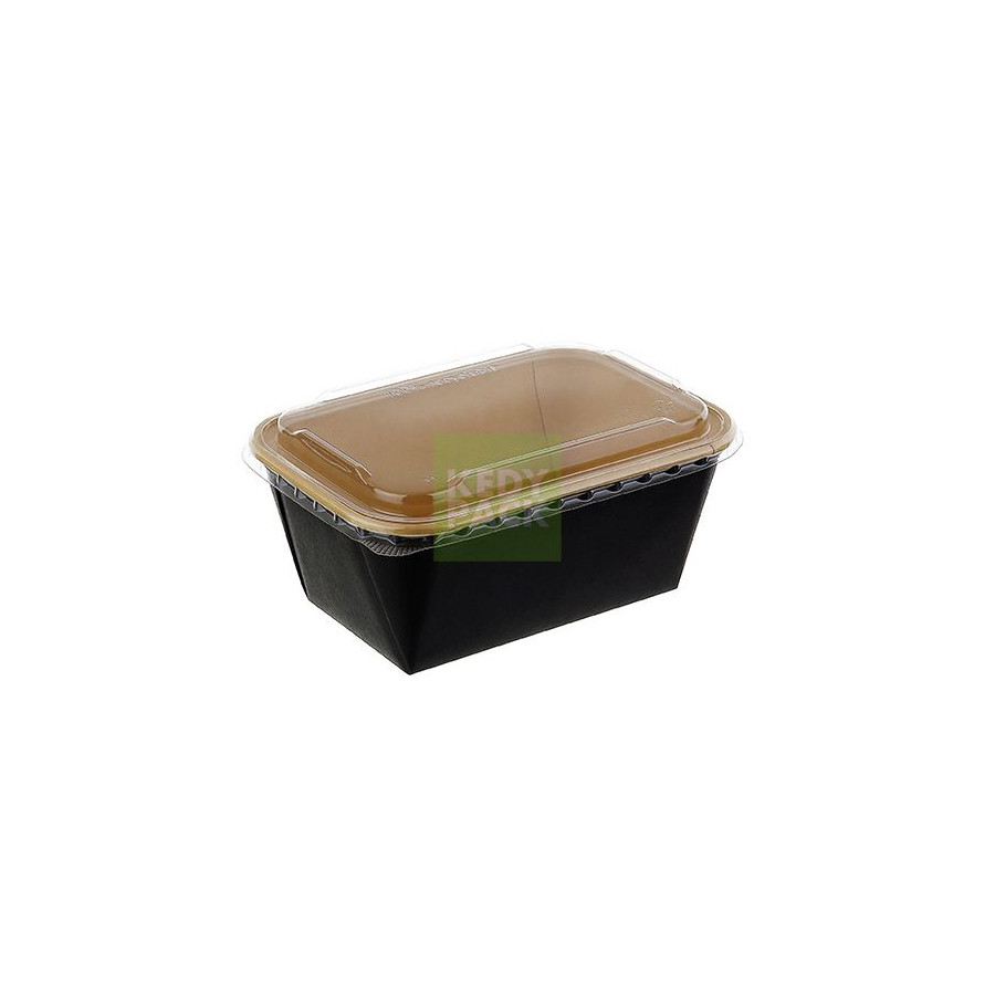 Barquette rect. carton NOIR PET Barquette rect. carton NOIR PET
