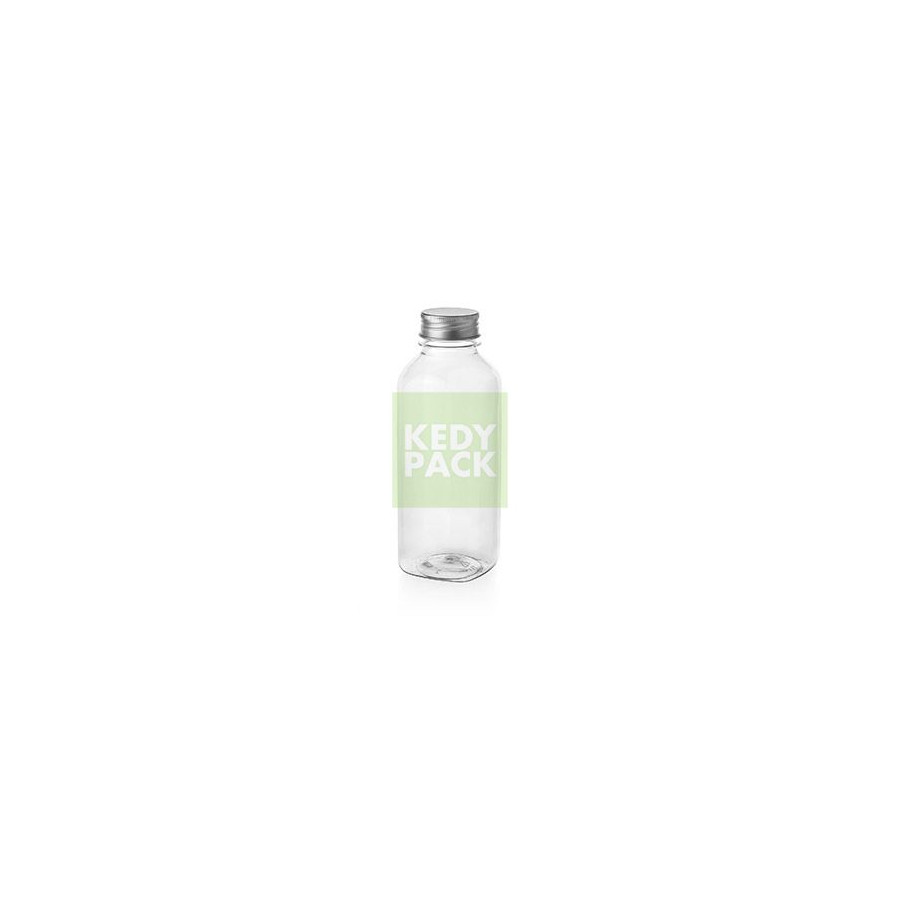 Bouteille vide transparent + couvercle