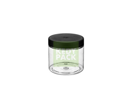 Bocal PET avec couvercle noir