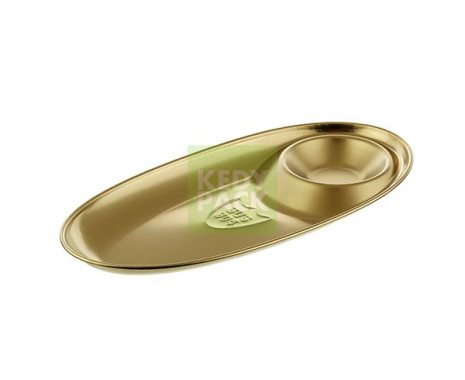 Plat Ovale en Inox avec Compartiment