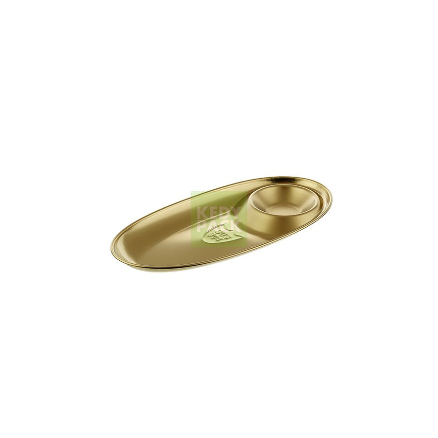 Plat Ovale en Inox avec Compartiment