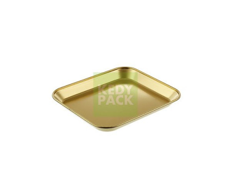 Plateau en Inox couleur or