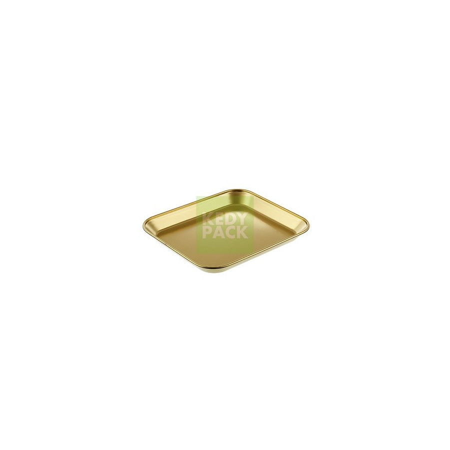 Plateau en Inox couleur or