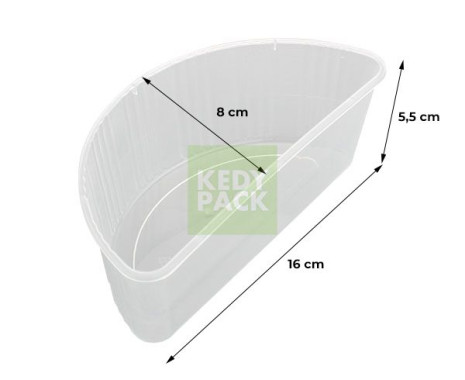 Bol rond couvercle PET