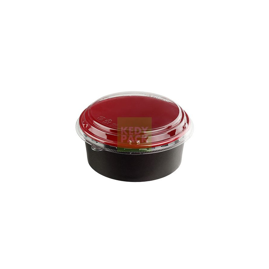 Bol en Carton Rouge / Noir antibuée Bol en Carton Rouge / Noir antibuée
