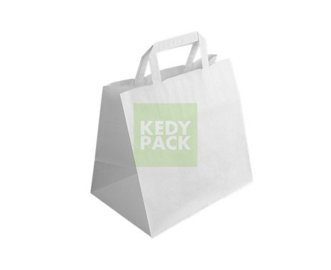 Sac papier blanc avec Poignée