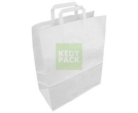 Sac papier blanc avec Poignée