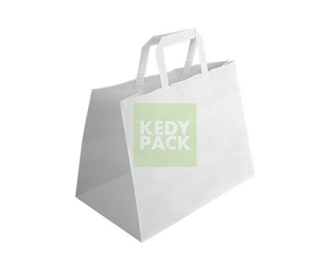 Sac papier blanc avec Poignée